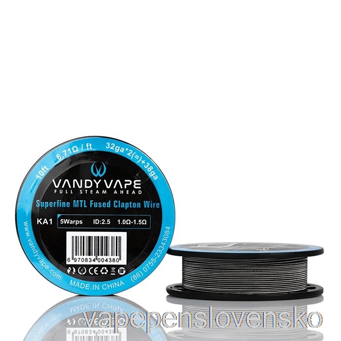 Vandy Vape Superfine Mtl Drôtené Cievky - 10 Stôp 6,71ohm A1 Tavený Clapton Wire Vape Slovensko